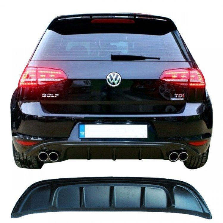 Volkswagen Golf 7 Difüzör Arka Tampon Piano Black