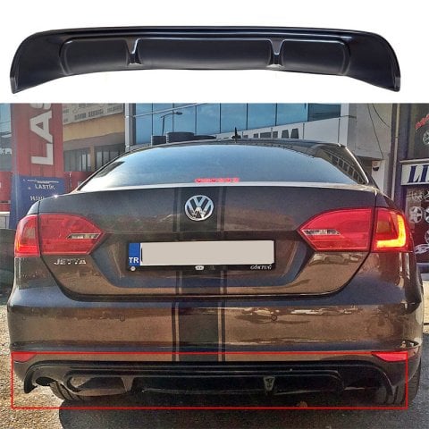 Volkswagen Jetta Difüzör Arka Tampon Piano Black 2011-2014