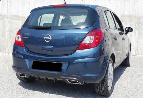 Opel Corsa D Difüzör Arka Tampon Piano Black