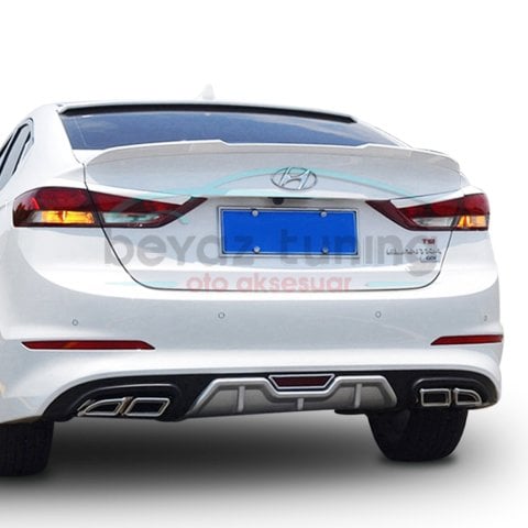 Hyundai Elantra Difüzör 2016-2017-2018 Arka Tampon Plastik Orjinal