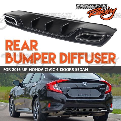 Honda Civic FC5 Arka Difüzör Tampon Plastik Orjinal 2016 Sonrası