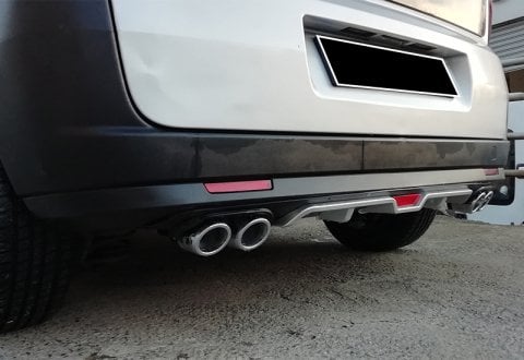 Fiat Doblo Difüzör Arka Tampon Eki 4 Egzoz Çıkışlı
