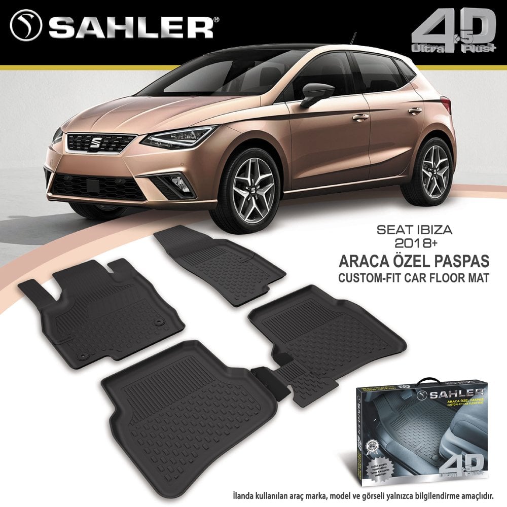 Seat Ibiza Havuzlu Paspas 4,5D Sahler 2018 Sonrası