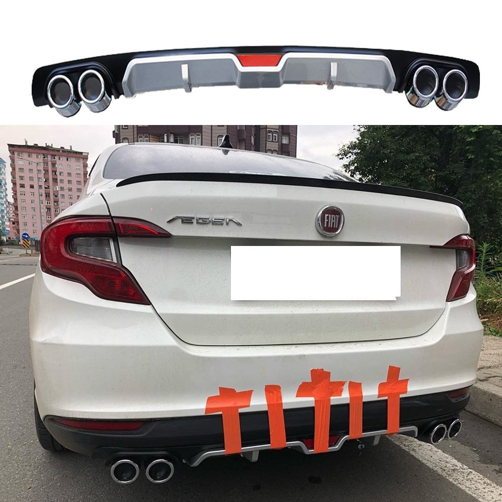 Fiat Egea Difüzör Arka Tampon Eki 4 Egzoz Çıkışlı