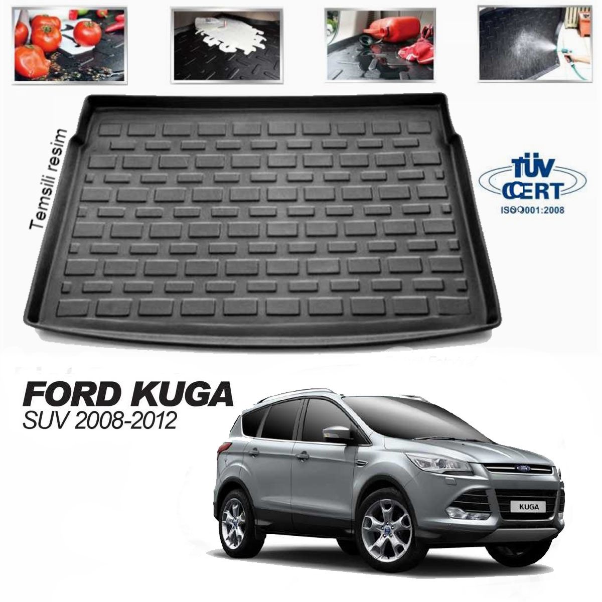 Ford Kuga Bagaj Havuzu Paspası 2008-2012