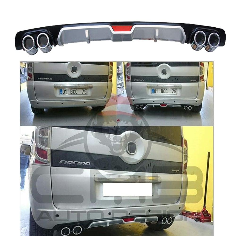 Fiat Fiorino Difüzör Arka Tampon Eki 4 Egzoz Çıkışlı