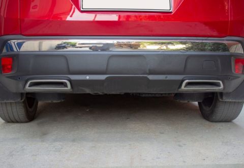 Peugeot 3008 Egzoz Çerçevesi Kromu Nikelajı 2016 Sonrası