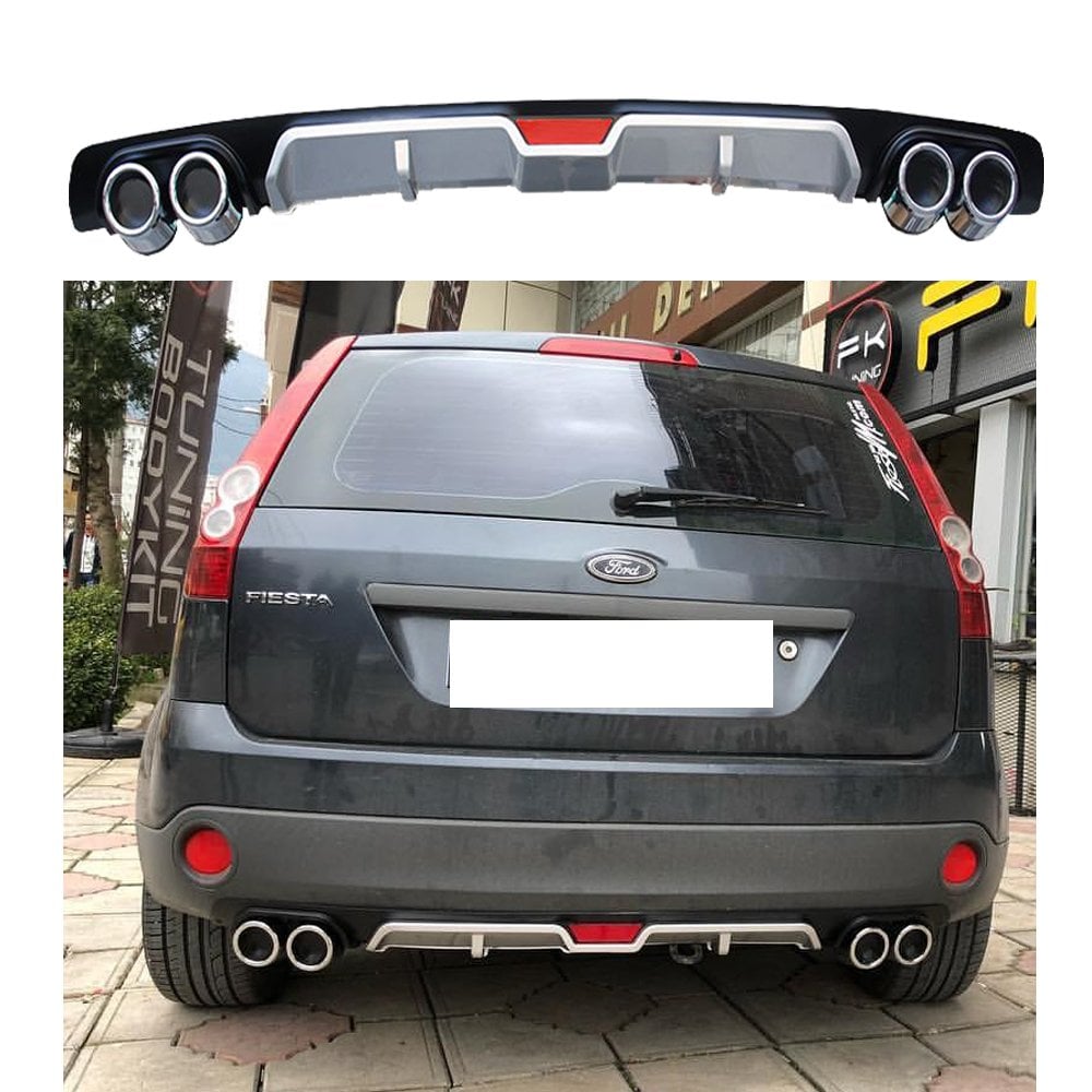 Ford Fiesta Difüzör Arka Tampon Eki 4 Egzoz Çıkışlı