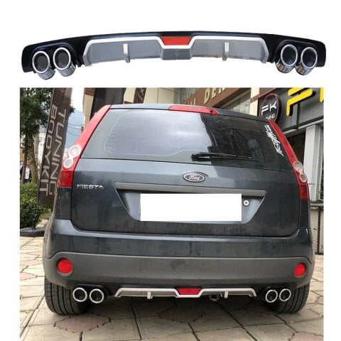 Ford Fiesta Difüzör Arka Tampon Eki 4 Egzoz Çıkışlı