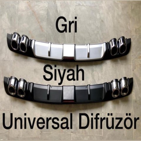 Opel Astra J Sedan Difüzör Arka Tampon Eki 4 Egzoz Çıkışlı