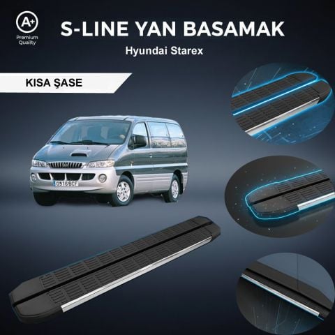 Hyundai Starex Uzun S-Line Premium Krom Yan Basamak  1998-2007