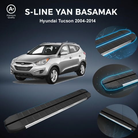 Hyundai  Tucson S-Line Premium Krom Yan Basamak  2004-2014