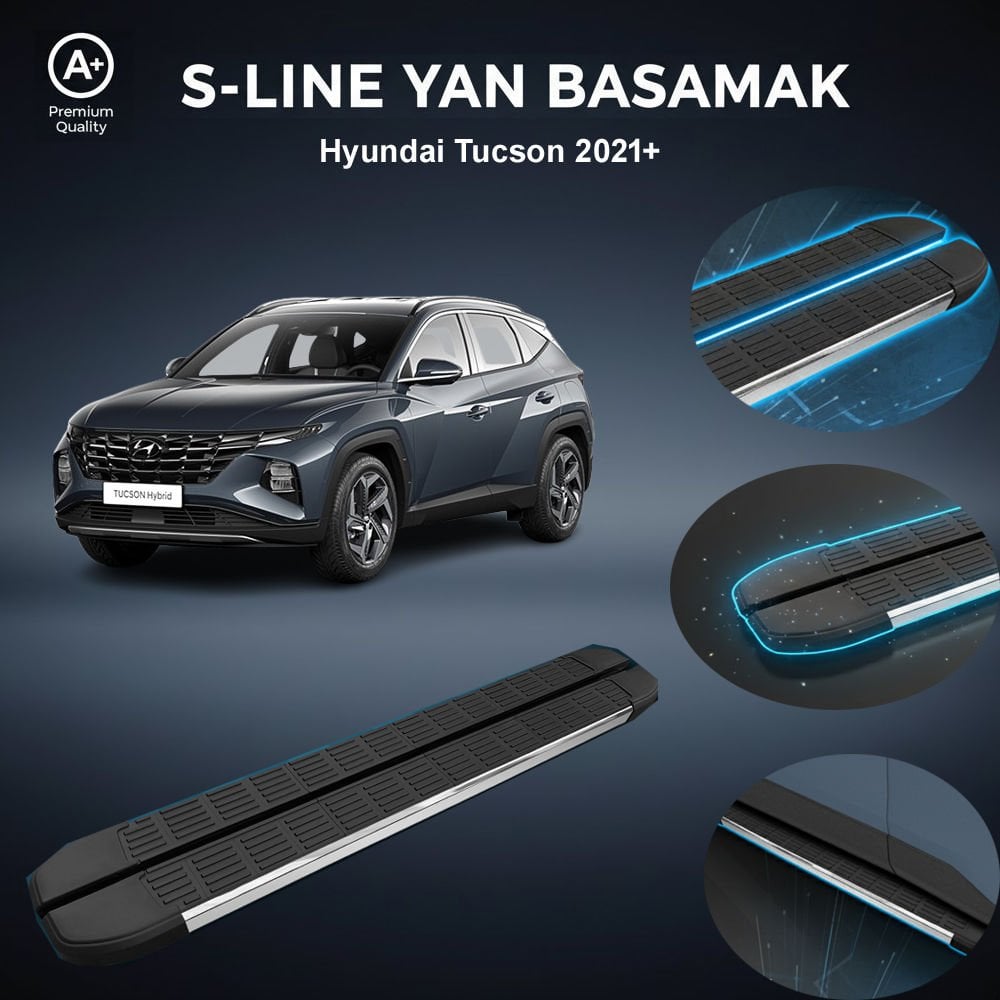 Hyundai  Tucson S-Line Premium Krom Yan Basamak  2021 Sonrası