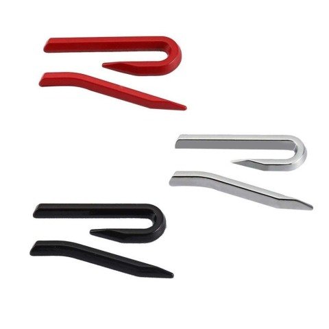 Yeni Golf 8 R Yazısı Bagaj Logo Arması Sticker Amblem Krom
