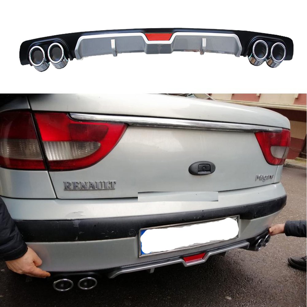 Renault Megane 1 Difüzör Arka Tampon Eki 4 Egzoz Çıkışlı