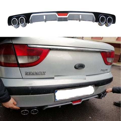 Renault Megane 1 Difüzör Arka Tampon Eki 4 Egzoz Çıkışlı