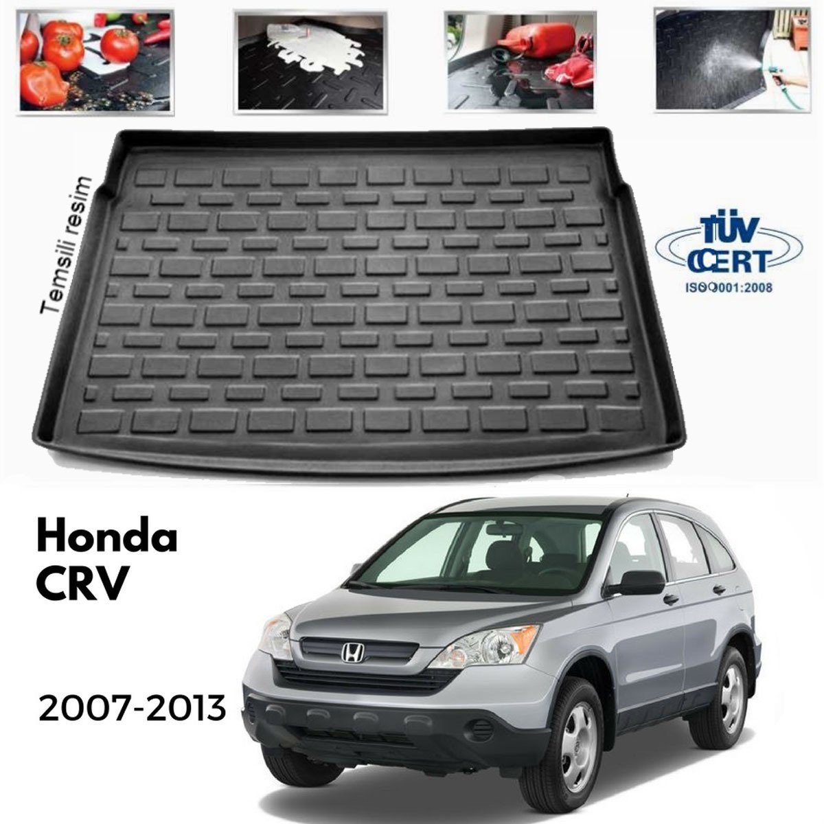Honda Crv Bagaj Havuzu Paspası 2007-2012