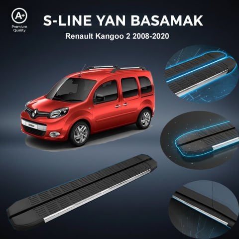 Renault Kangoo Kısa S-Line Premium Krom Yan Basamak  2008-2020