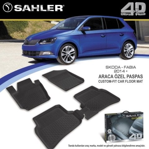 Skoda Fabia Havuzlu Paspas 4,5D Sahler 2014 Sonrası