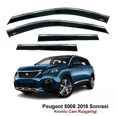 Peugeot 5008 Kromlu Cam Rüzgarlığı Niken 2018 Sonrası