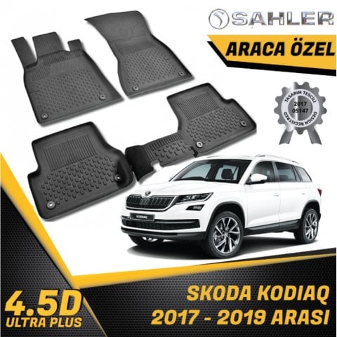Skoda Kodiaq Havuzlu Paspas 4,5D Sahler 2017-2019 Arası