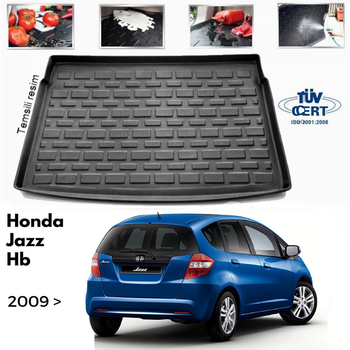 Honda Jazz Bagaj Havuzu Paspası 2009-2016