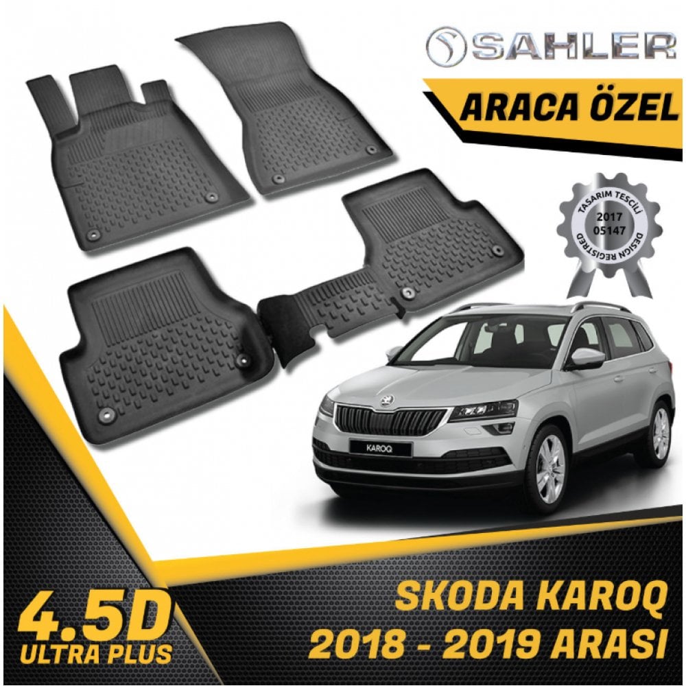 Skoda Karoq Havuzlu Paspas 4,5D Sahler 2018 Sonrası