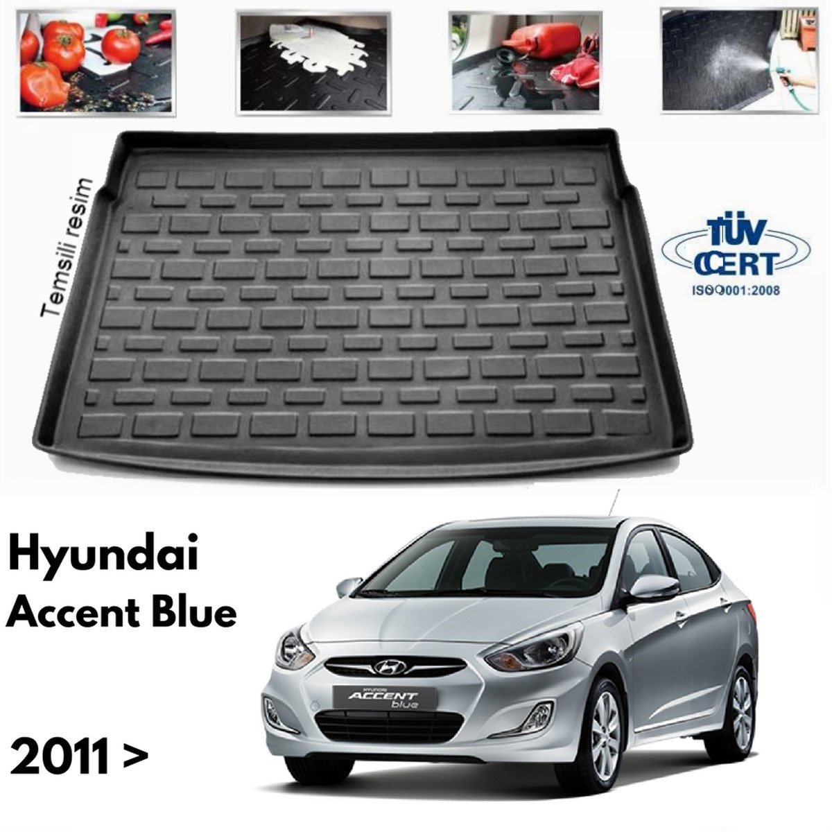 Hyundai Accent Blue Bagaj Havuzu Paspası