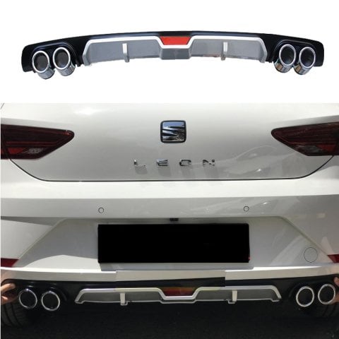 Seat Leon Difüzör Arka Tampon Eki 4 Egzoz Çıkışlı