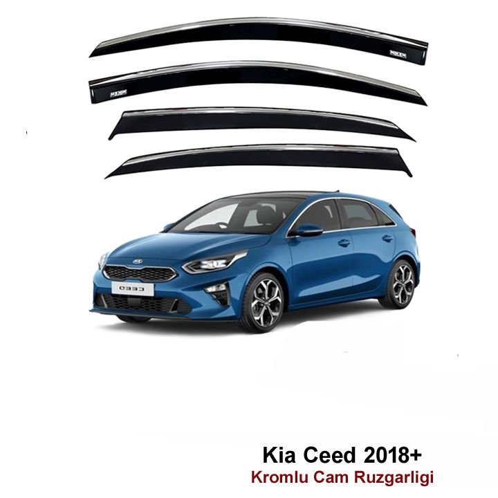 Kia Ceed Kromlu Cam Rüzgarlığı Niken 2018 Sonrası