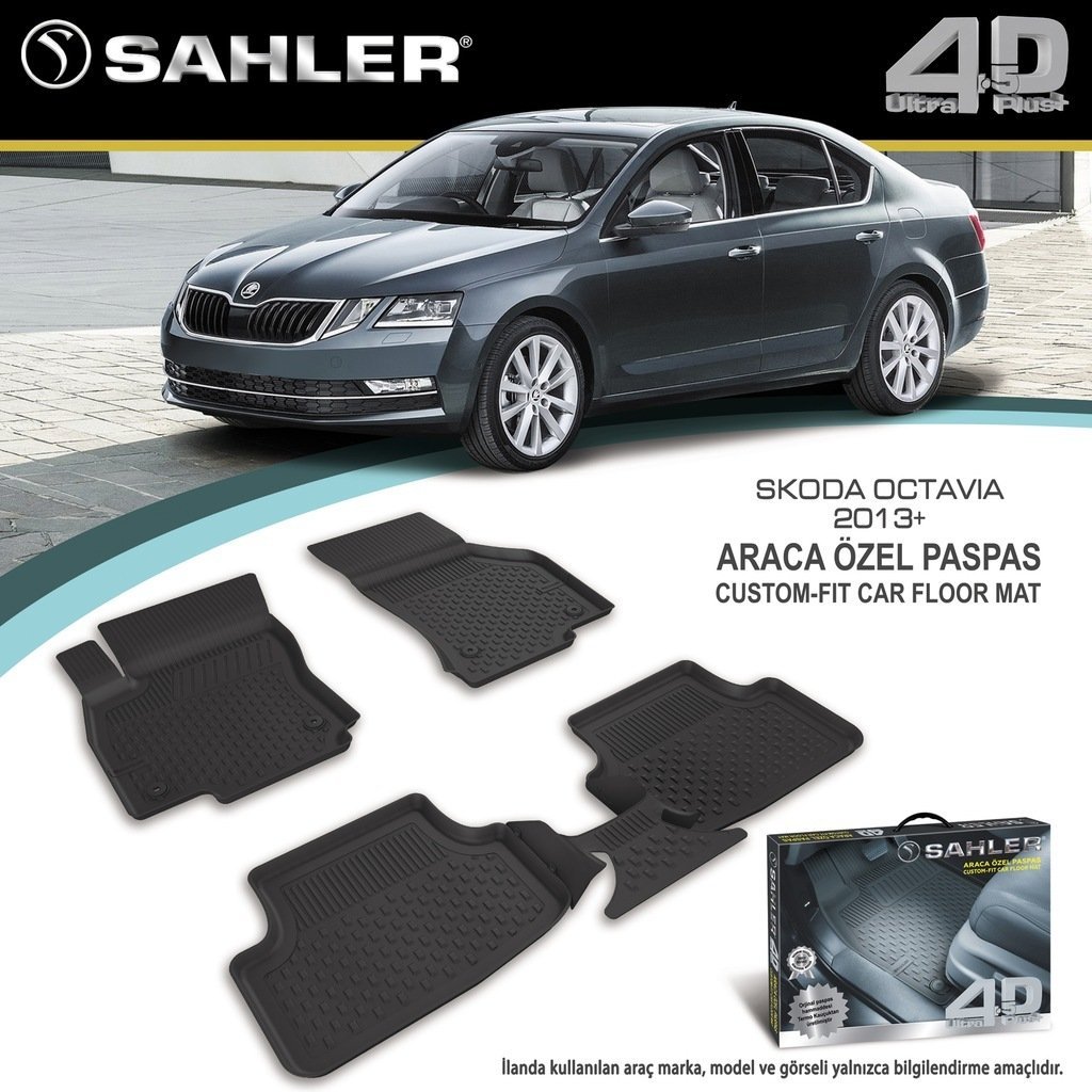 Skoda Octavia Havuzlu Paspas 4,5D Sahler 2013 Sonrası