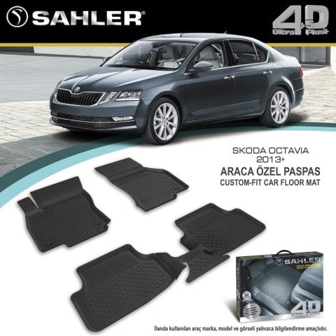 Skoda Octavia Havuzlu Paspas 4,5D Sahler 2013 Sonrası
