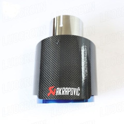 Akrapoviç Egzoz Eksoz Ucu Karbon Yuvarlak Tekli Yanık Uçlu 100MM