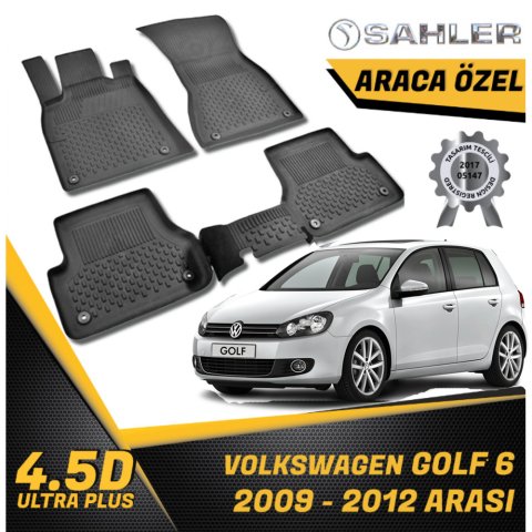 Volkswagen Golf 6 Havuzlu Paspas 4,5D Sahler 2009-2012 Arası