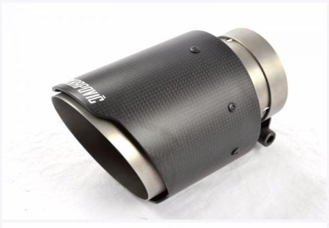 Akrapoviç Egzoz Eksoz Ucu Karbon Yuvarlak Tekli 90MM