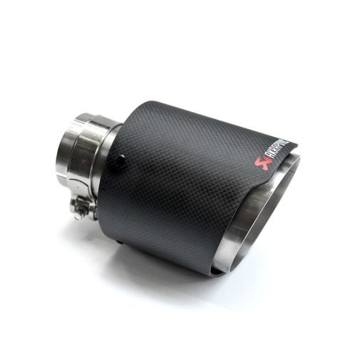 Akrapoviç Egzoz Eksoz Ucu Karbon Yuvarlak Tekli 90MM