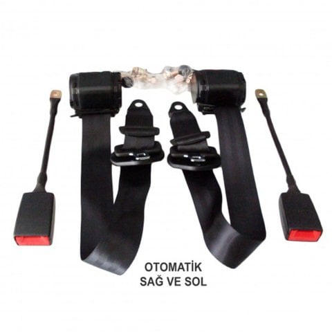 Emniyet Kemeri Otomatik 3 Nokta E4 Belgeli Sağ-Sol Takım