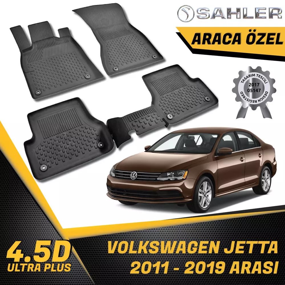 Volkswagen Jetta Havuzlu Paspas 4,5D Sahler 2011 Sonrası