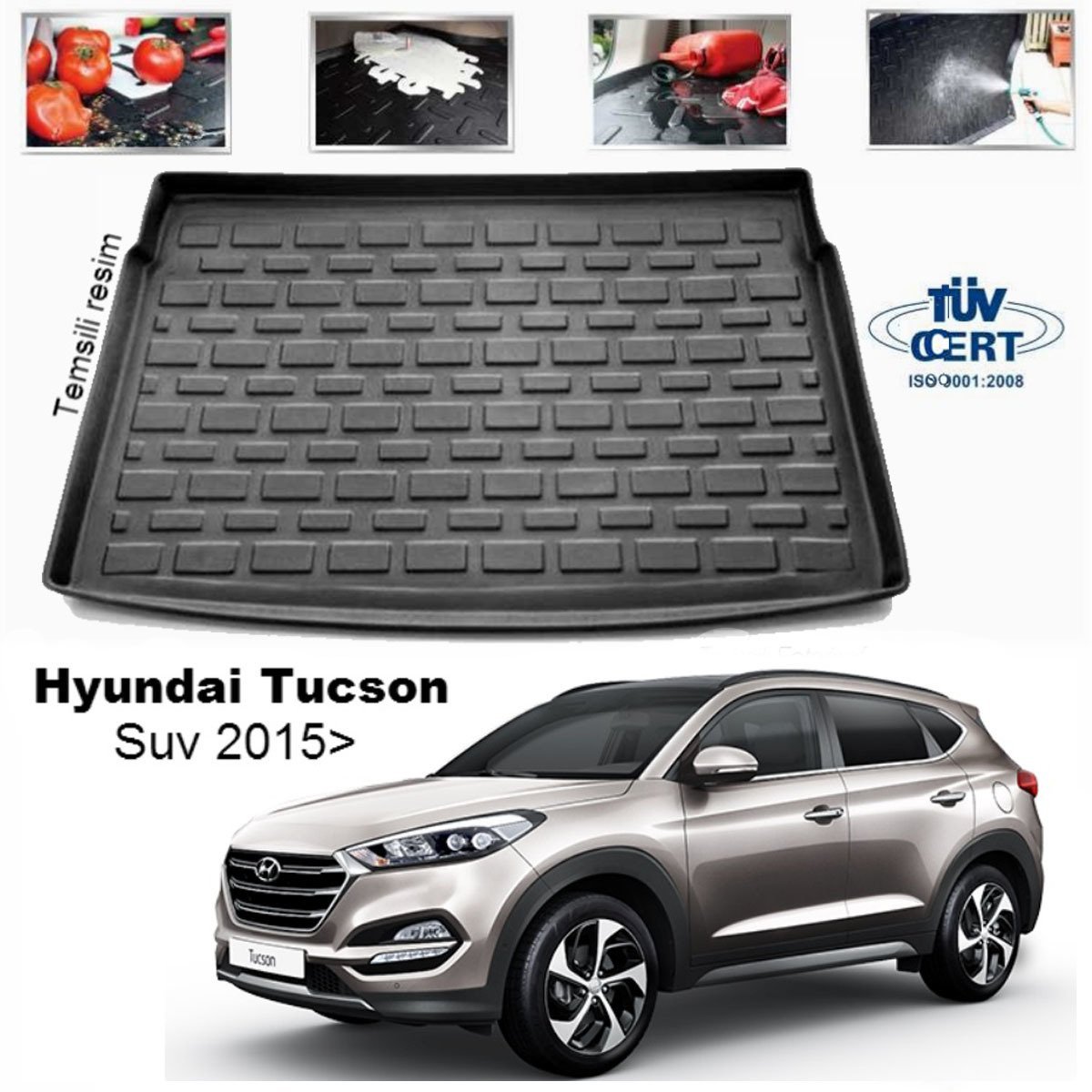Hyundai Tucson Bagaj Havuzu Paspası 2015 Sonrası