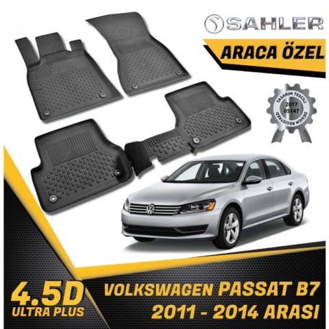 Volkswagen Passat B7 Havuzlu Paspas 4,5D Sahler 2011-2014 Arası