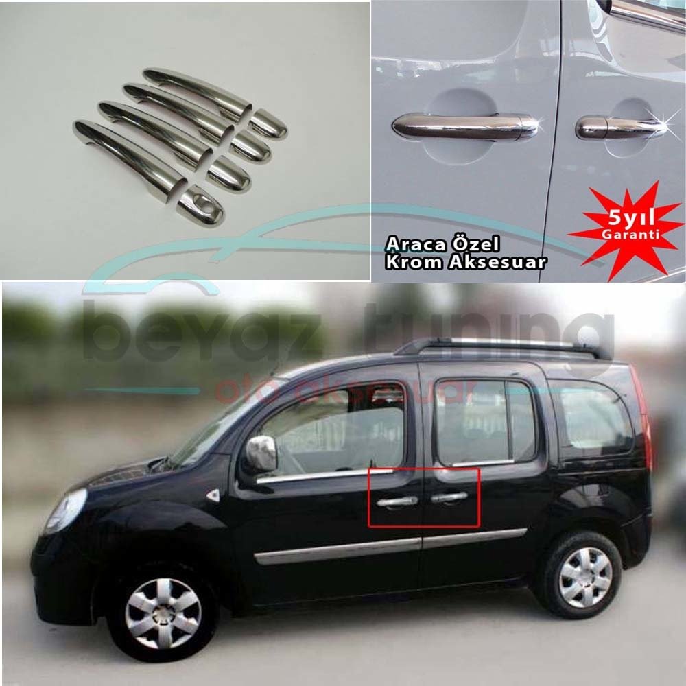 Renault Kangoo Kapı Kolu Kromu Nikelajı 2008 Sonrası