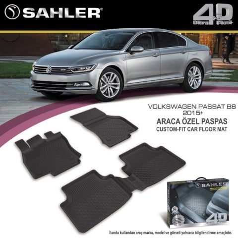 Volkswagen Passat B8 Havuzlu Paspas 4,5D Sahler 2015 Sonrası