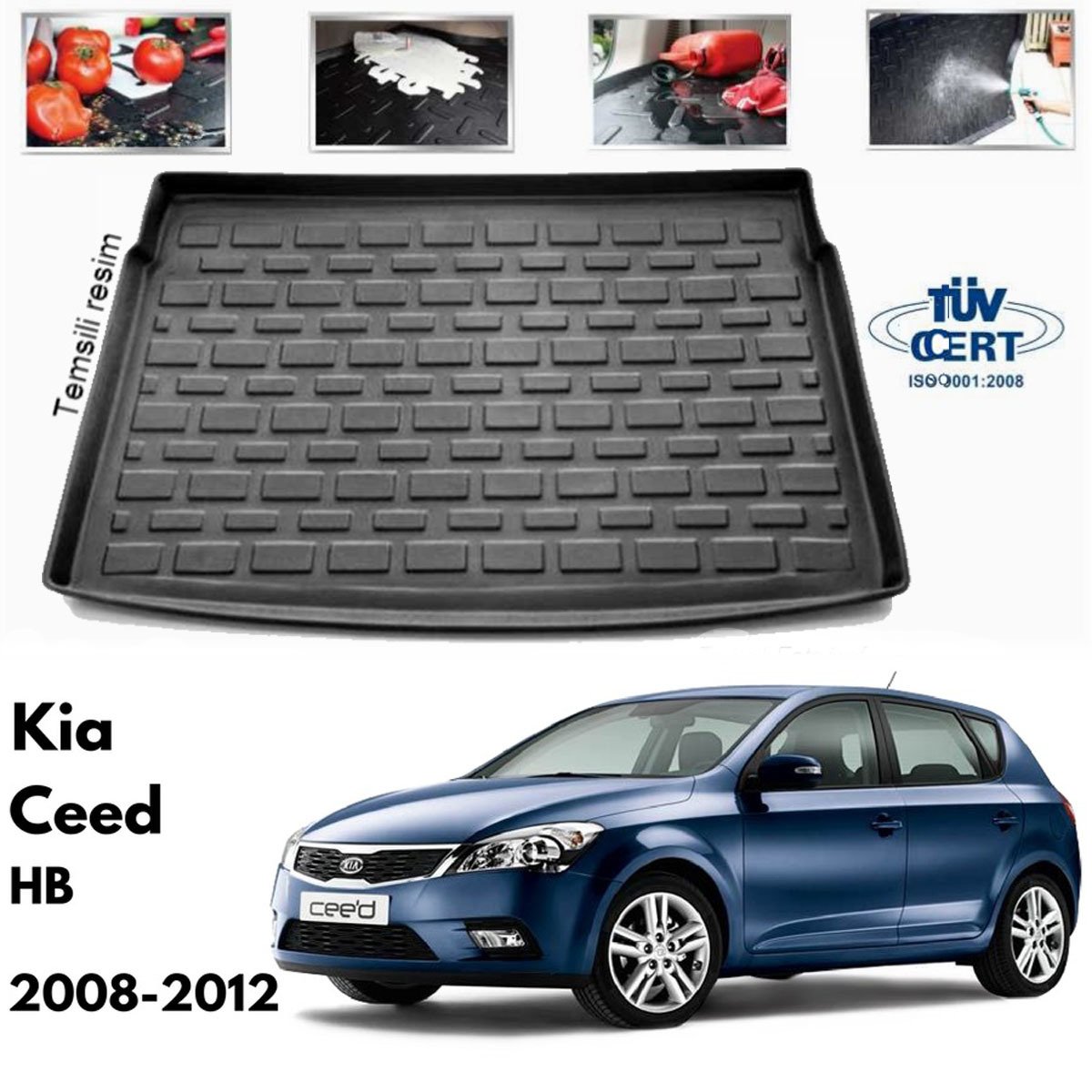 Kia Ceed Bagaj Havuzu Paspası 2008-2012