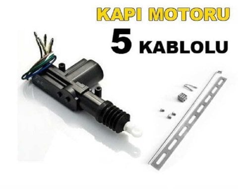 Merkezi Kilit Motoru Tek Motor 5 Kablo 12 Volt İnwells