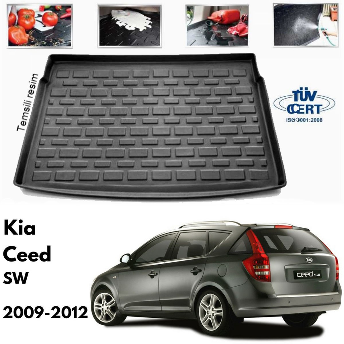 Kia Ceed SW Bagaj Havuzu Paspası 2009-2012