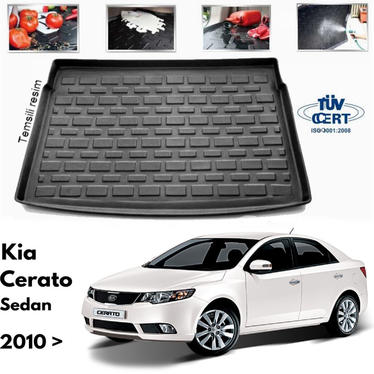 Kia Cerato Bagaj Havuzu Paspası 2010-2015