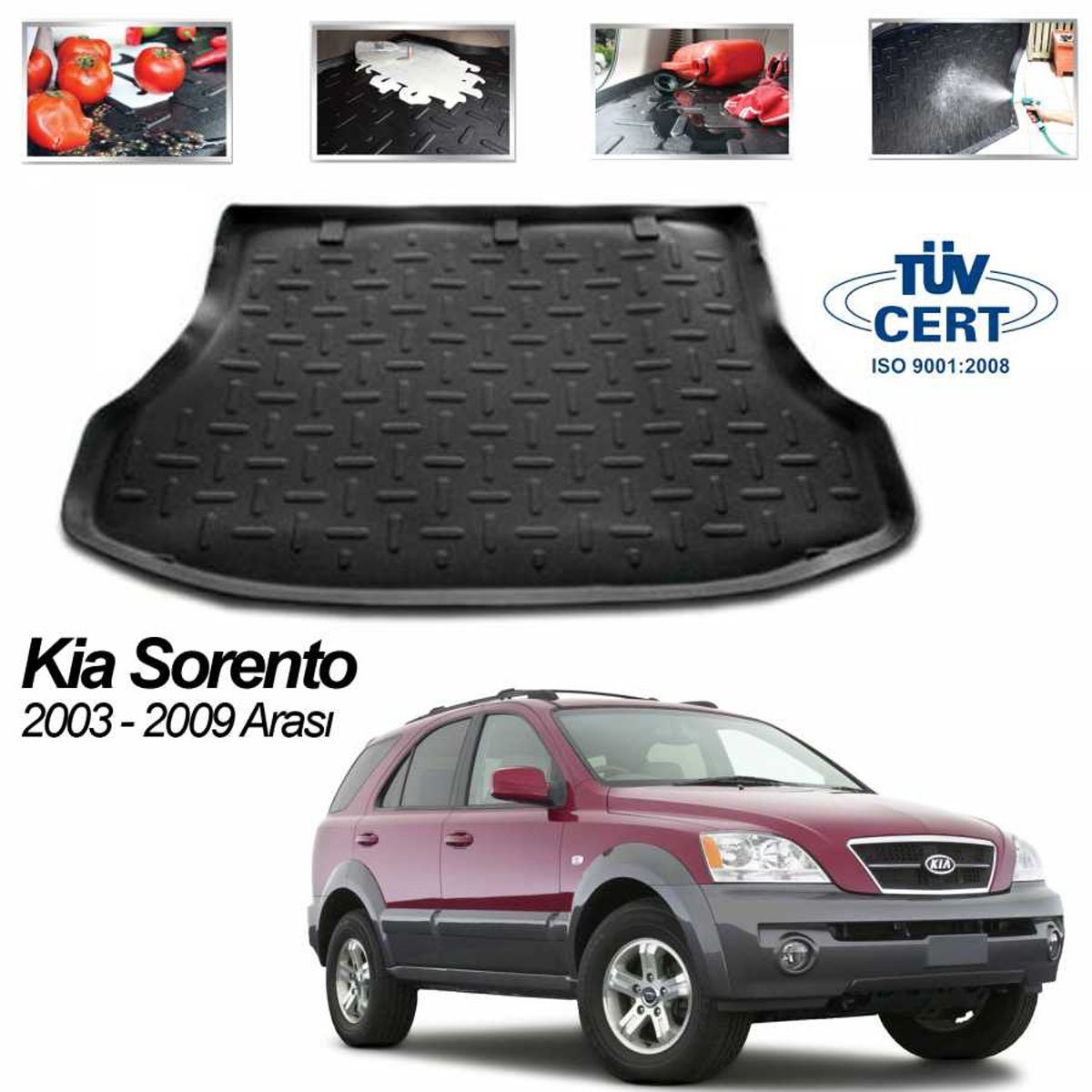 Kia Sorento Bagaj Havuzu Paspası 2003-2009