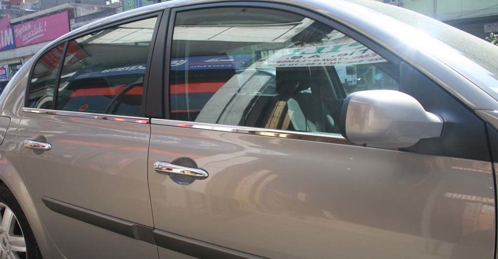 Renault Megane 2 Sedan Cam Çıtası Kromu Nikelajı