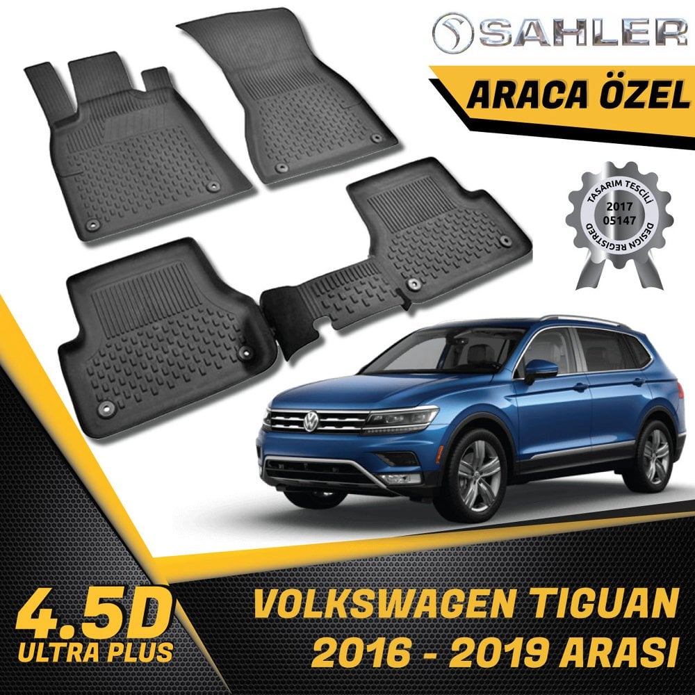 Volkswagen Tiguan Havuzlu Paspas 4,5D Sahler 2016 Sonrası