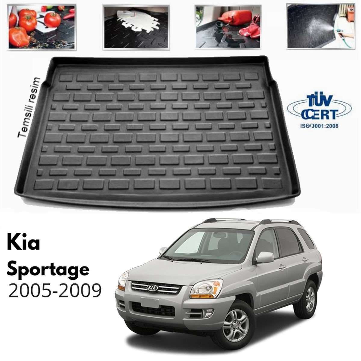 Kia Sportage Bagaj Havuzu Paspası 2005-2009